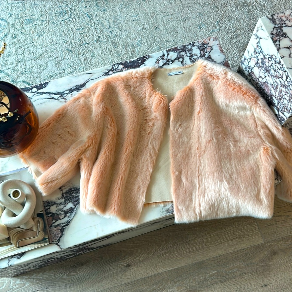 Zara faux fur coat